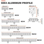 120W 32 Inch 6D Projector Lens LED Light Bar Universal Fitment - Image 7