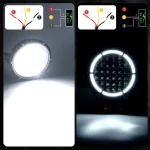 2 Pieces 9-inches 96W LED Work Light Combo Light Floodlight Spotlight With DRL, Aluminum Die-Cast Housing Material with 7200Lm Lumens - Image 8