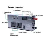 Tobys BTY 30A Battery 25000mAh Power Rechargeable Battery With 300Watts Power Inverter Best For Camping - Image 5