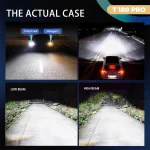 Toby's T180 Pro H4 2 Pieces 360W Original Tested LED Headlight Bulb Assembly 36000 Lumens 180W/Piece Xtreme Bright With Color Temperature 6500K - Image 3