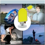 TBS DESIGN New CRL-B04 360 Light Portable Work Light LED Camping Lantern Multicolor with Magnetic Base - Image 2