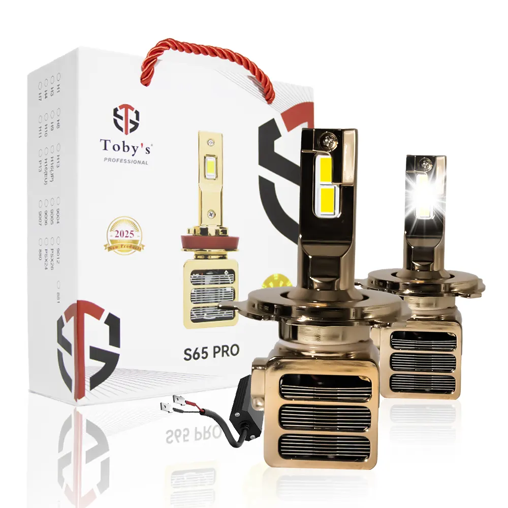 CVR-26.webp Tobys S65 PRO H1 2 Pieces 130W LED Headlight Bulb Assembly 13000 Lumens Xtreme Bright With Color Temperature 6500K - Image 1