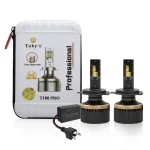 Toby's T180 Pro H4 2 Pieces 360W Original Tested LED Headlight Bulb Assembly 36000 Lumens 180W/Piece Xtreme Bright With Color Temperature 6500K