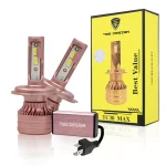 TBS DESIGN 2 Pieces TC30 MAX H4 60W/Pair LED Headlight Bulb Assembly 6000/Pair Lumens Xtreme Bright With Color Temperature 6500K