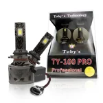 Tobys TY100 PRO 9006 2 Pieces Car LED Headlight Bulbs Original 100W Power 10000 Lumens With Color Temperature 6500K