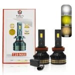 Toby's New T19 Max LED H11 Headlight 65Watts Bulbs 3 Color Changing Light (6000K Diamond White, 3000K Golden Yellow, 4300K Warm White) for High Beam, Low Beam, or Fog Light