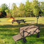 Toby's Camping Trolley 02 Portable Folding Outdoor Camping Cart All-Terrain Wheels Picnic Heavy Duty Shopping Cart Trailer Transport - Image 4