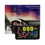 5.5-inches Benz HUD Car Head-Up Display, Car HUD Head Up Display OBD2 Speed Warning System Fuel Consumption, Unique and Elegant Design - Image 2