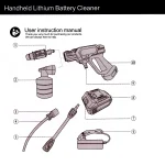 TBS CW-01 150WATTS  Portable Cordless Pressure Washer, High Pressure Car Washer - Image 13