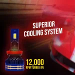 Toby's New T19 Max LED H4 Headlight 65Watts Bulbs 3 Color Changing Light (6000K Diamond White, 3000K Golden Yellow, 4300K Warm White) for High Beam, Low Beam, or Fog Light - Image 2