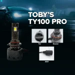 Tobys TY100 PRO 9007 2 Pieces Car LED Headlight Bulbs Original 100W Power 10000 Lumens With Color Temperature 6500K - Image 3