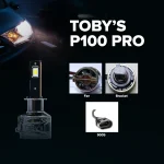 Tobys P100 PRO 9005 2 Pieces Car LED Headlight Original 100W/piece Power 10000/piece Lumens With Color Temperature 6500K - Image 3