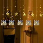 Toby's New Mosque Design Curtain Ramadan Light