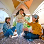 Tobys New Inflatable 02 Camping Tent with Pump, 4-6 Person Glamping Tents, Easy Setup 4 Season Waterproof Windproof Outdoor Oxford Tent, Luxury Cabin Tent with Mesh Windows & Doors - Image 5