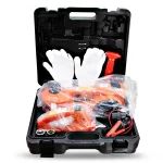 180W Electric Hydraulic Car Jack 5 Ton, 12V with Built-in Tire Inflatable Pump, Safety Hammer for Car Tire Repair Tool Kits, 2 Ways Car Power Supply - Image 2