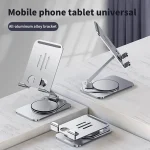 Toby's New Desktop Mobile Phone Tablet Holder Stand Rotatable Aluminum Alloy Cellphone Bracket - Image 8