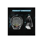 One Piece R 96W 9 Inches Round Black LED Spot Driving Work Light, ATV 4x4 Boat Off Road Head Light, IP67 Waterproof Rating, and Die-Cast Aluminum Housing Material - Image 7