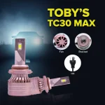TBS DESIGN 2 Pieces TC30 MAX H4 60W/Pair LED Headlight Bulb Assembly 6000/Pair Lumens Xtreme Bright With Color Temperature 6500K - Image 3