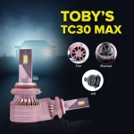 TBS DESIGN 2 Pieces TC30 MAX H11 60W/Pair LED Headlight Bulb Assembly 6000/Pair Lumens Xtreme Bright With Color Temperature 6500K - Image 3
