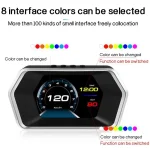 Car P17 HUD Head Up Display Smart Digital Speedometer with Multi Interface/Dual System OBD/GPS For One Machine Network Of All Models - Image 5