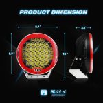 R 96W LED Light Bar Work Light Red Color - Image 4