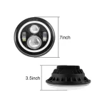 Toby's RGB 7 Inch Bluetooth LED Headlight, RGB Halo's W/Amber Turn Signal Function - Image 7