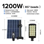 Tobys 6S 1200W  Outdoor  Solar Lights Motion Sensor Dusk to Dawn IP67 Waterproof with Remote Solar Security Flood Light for Backyard Garden Driveway Garage Parking Lot - Image 10
