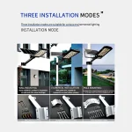 Tobys 6S 1200W  Outdoor  Solar Lights Motion Sensor Dusk to Dawn IP67 Waterproof with Remote Solar Security Flood Light for Backyard Garden Driveway Garage Parking Lot - Image 2