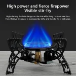 Toby's New Alloy Portable Picnic Camping Stove Windproof Design Gas Cooking Burner with Piezo Ignition and Carrying Case Foldable Stove for Outdoor Backpacking/Hiking/Picnic/Car - Image 2