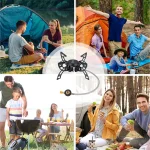 Toby's New Alloy Portable Picnic Camping Stove Windproof Design Gas Cooking Burner with Piezo Ignition and Carrying Case Foldable Stove for Outdoor Backpacking/Hiking/Picnic/Car - Image 8