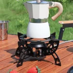 Toby's New Alloy Portable Picnic Camping Stove Windproof Design Gas Cooking Burner with Piezo Ignition and Carrying Case Foldable Stove for Outdoor Backpacking/Hiking/Picnic/Car - Image 9