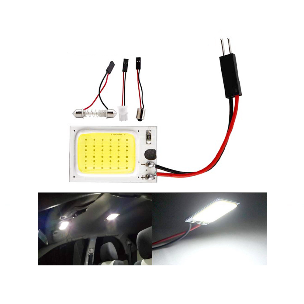 Super-White-COB-18-SMD-LED-Car-Interior-Roof-Light-1.jpg Super White COB 18-SMD LED Car Interior Roof Light - Image 1