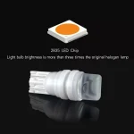 T10 Ceramic Lens Bulbs Auto License Plate, Brake Lights, Reading Lamp, Signal Light, Parking Light, Roof Light W5W - Image 2