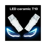 1.5W 2PCS T10 Ceramic Lens, Toby's Car Parking Light, Car LED Bulb, High Bright LED, 600Lm Lumens, White - Image 2