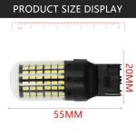 T20 Canbus 7740 144SMD Car Turn Signal Brake Reverse Light White - Image 8