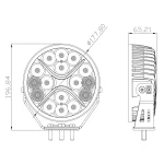 Toby's 7Inch 90W LED Driving Light 10800LM IP68 Spot Flood Combo Round Built-in EMC Offroad Lights Truck ATV UTV SUV - Image 4