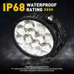 Toby's New Launched 5.5" 60W LED Work Light Mini Auxiliary Headlight Driving Lamp Diffuser Effects Truck Motorcycle (Spot+ Flood) - Image 3