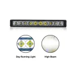 12V TGF 100W 57cm Bar Light For Jeep Wrangler, 9000LM Lumens, Aluminum Housing Material, IP68 Waterproof Rating with 360-Degree Lighting Angle