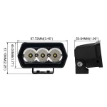 Toby's New 12V Auto Work Light Led Waterproof,4.5in 15W 3LED 5700K White Work Light IP68 Ultra Slim Lamp Bar Stripe for Offroad Ships - Image 7