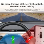 Tesla Heads up Display Mini Digital Speedometer with LCD, Displays Speed, Gear, Electricity, etc. - Image 4