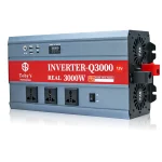 Toby's New 3000W Car Power Inverter 12V to 220V Ac Power Converter, Front  LED Display, Pure Sine Wave Inverter For Laptop, Tablet, Solar System, Camping( Q3000 ) - Image 2