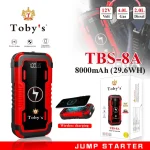 Toby's TBS 8A Powerful Jump Starter For Cars 8000mAh And 29.6WH Wireless Power Bank For Electronic Devices - Image 4