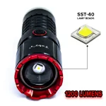 Toby's New Super Bright Flashlight,Retractable Zoomable Flashlight with 4 modes. - Image 3