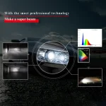 Tobys TF90 H7 2 Pieces Car LED Headlight Original 90W/piece Power 9000/piece Lumens With Color Temperature 6500K - Image 3