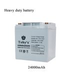 24A Rechargeable Battery with Inverter 12V-220V, 24A Battery for camping 24000mah Power - Image 3