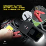 Toby's X13 10000mAh and 37WH Power Bank Powerful Jump Starter with Air Inflator Pump for Cars - Image 2