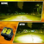 TBS DESIGN New Launched 3" 50W/Set Power Work Light Mini Auxiliary Headlight for Car Truck Motorcycle (Yellow) - Image 6
