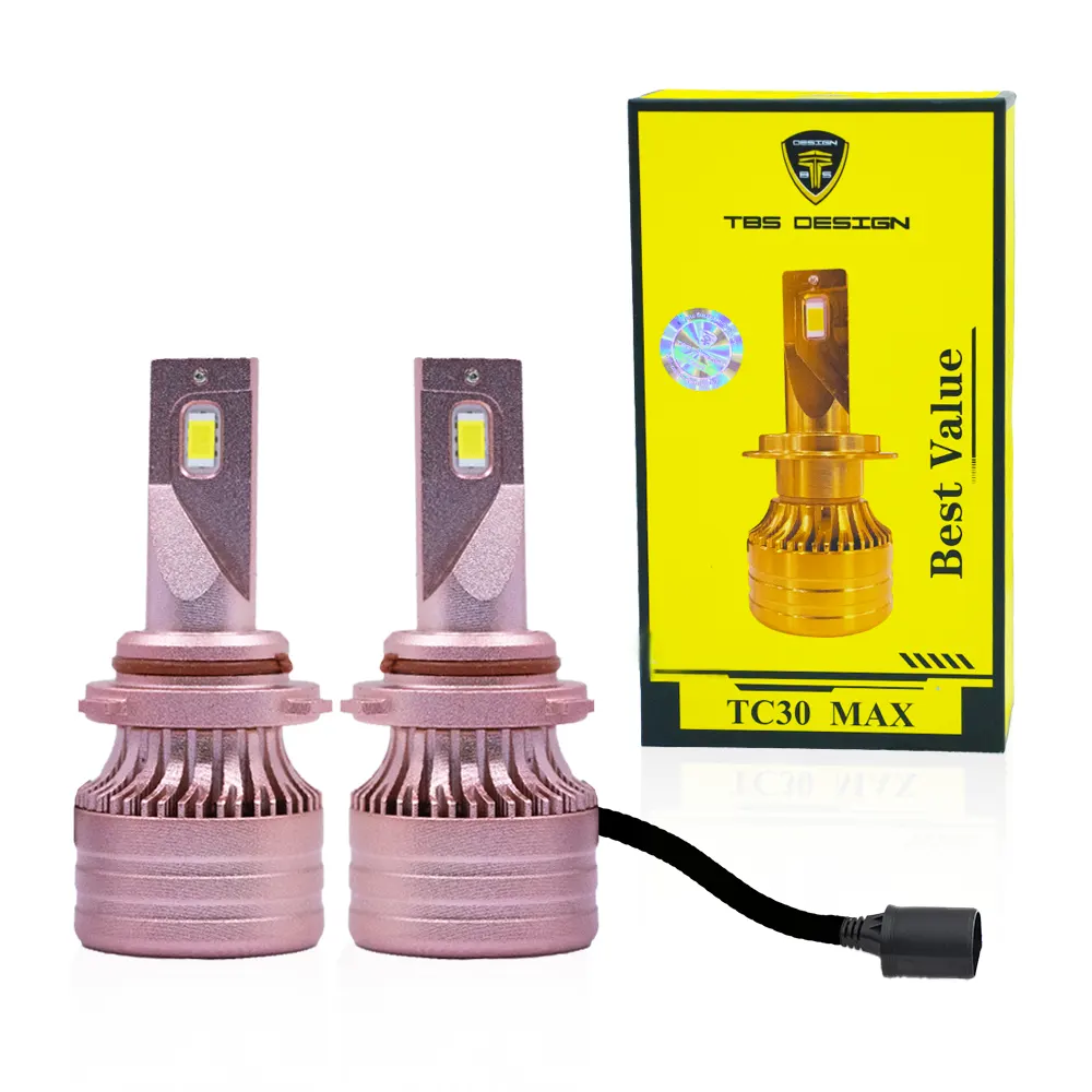 cvr-10-3.webp TBS DESIGN 2 Pieces TC30 MAX 9007 60W/Pair LED Headlight Bulb Assembly 6000/Pair Lumens Xtreme Bright With Color Temperature 6500K - Image 1