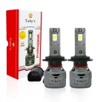 Toby's TB1 MAX 9007 2 Pieces 60W/Pair Original Tested LED Headlight Bulb Assembly 6000 Lumens 30W/Piece Xtreme Bright With Color Temperature 6500K