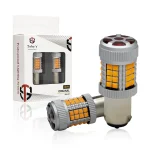 Tobys Super Bright Low Power 1157 40SMD LED Bulbs with 3030 Chip replacement for Back Up Reverse Brake Lights (Yellow)